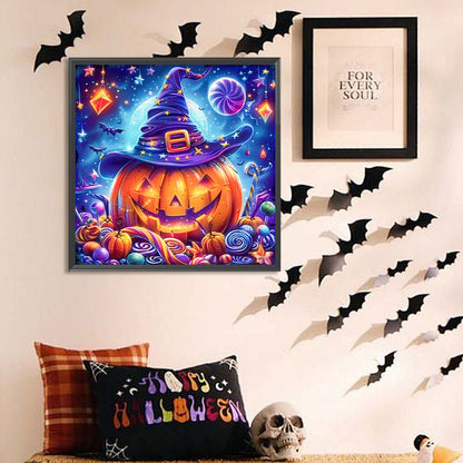 Halloween Pumpkins And Candies - Full AB Round Drill Diamond Painting 40*40CM