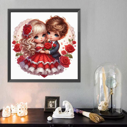 Valentine'S Day Couple - Full Round Drill Diamond Painting 40*40CM