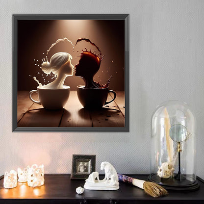 Dancer On Coffee - Full Round Drill Diamond Painting 40*40CM
