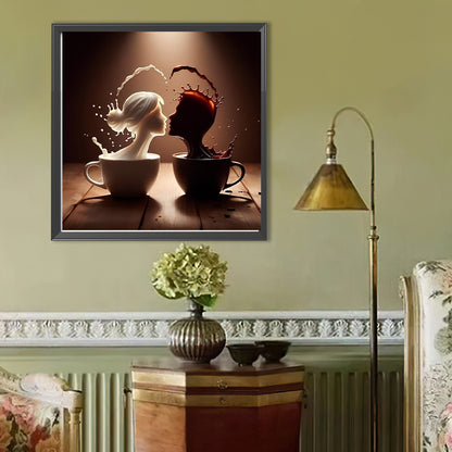 Dancer On Coffee - Full Round Drill Diamond Painting 40*40CM