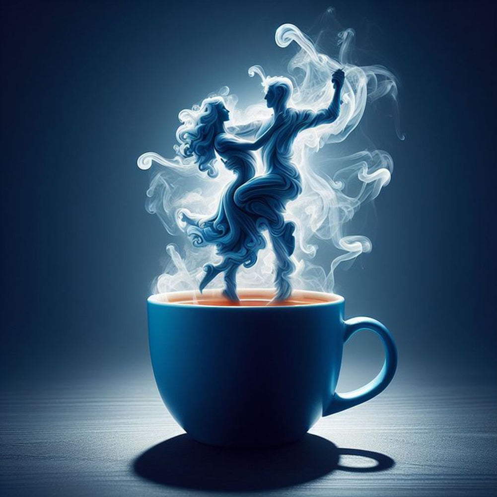 Dancer On Coffee - Full Round Drill Diamond Painting 40*40CM