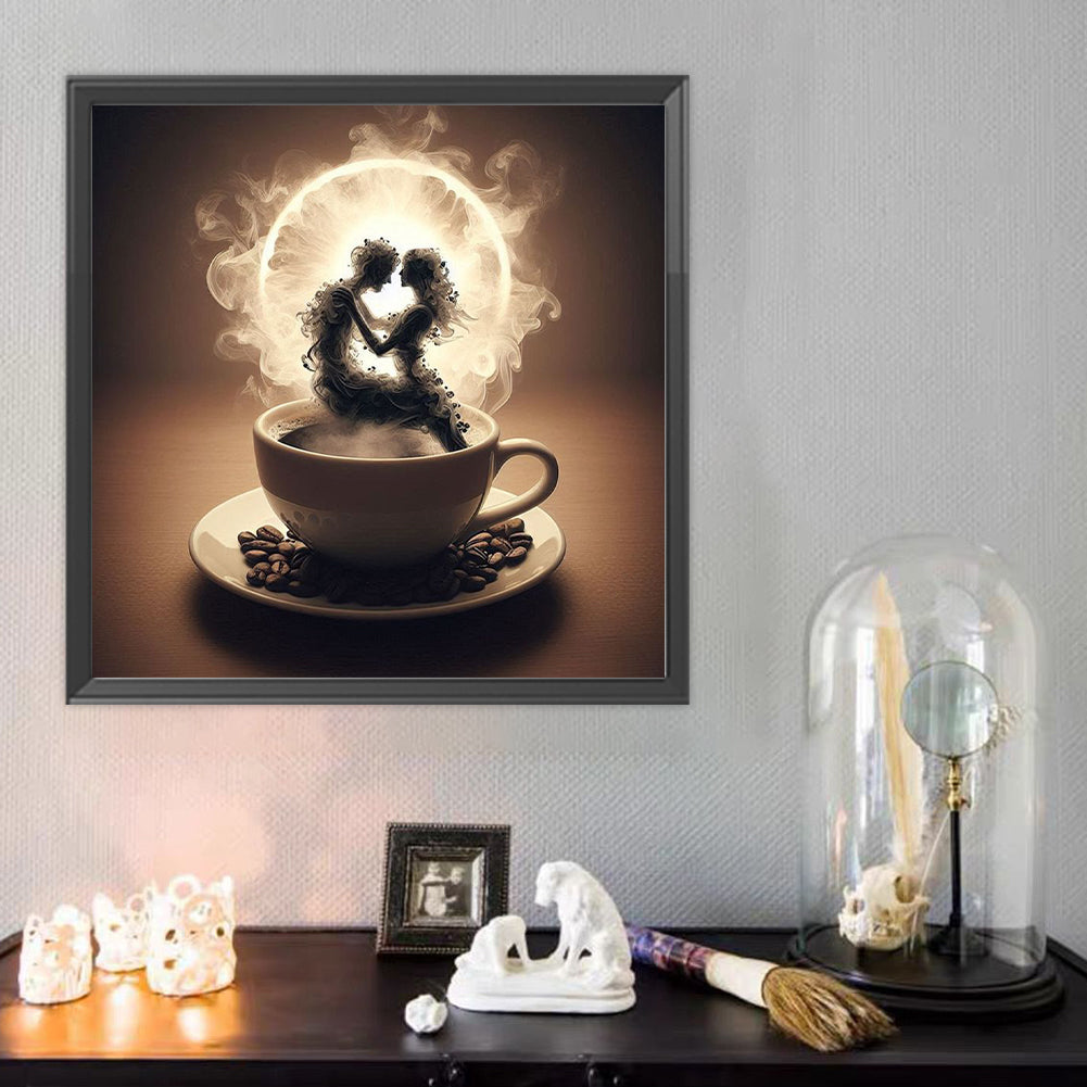 Dancer On Coffee - Full Round Drill Diamond Painting 40*40CM
