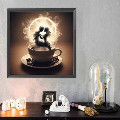 Dancer On Coffee - Full Round Drill Diamond Painting 40*40CM