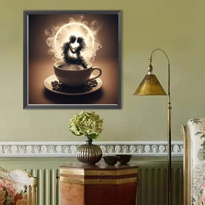 Dancer On Coffee - Full Round Drill Diamond Painting 40*40CM