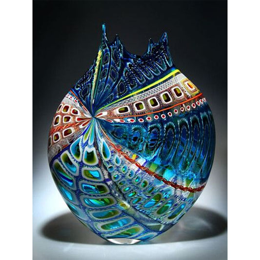 Spotted Vase - Full Round Drill Diamond Painting 30*40CM