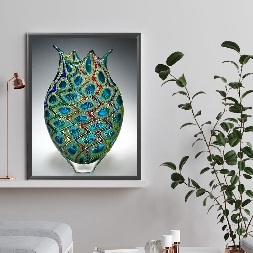 Ripple Vase - Full Round Drill Diamond Painting 30*40CM