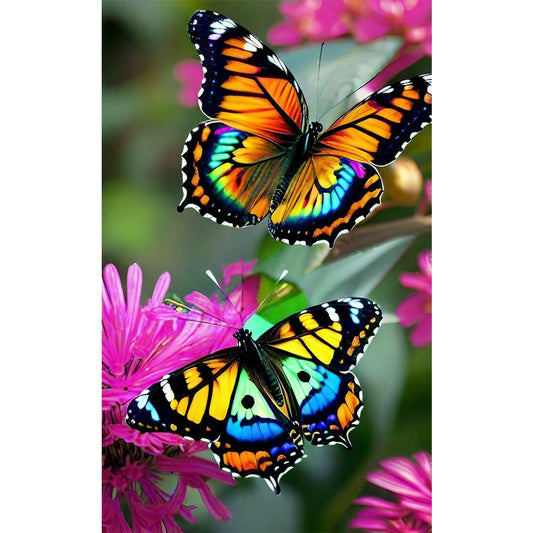 Butterfly - Full Round Drill Diamond Painting 30*50CM