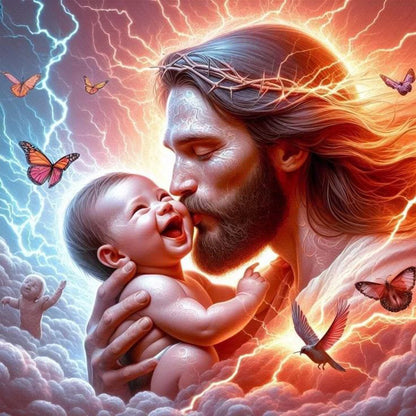 Jesus - Full Round Drill Diamond Painting 40*40CM