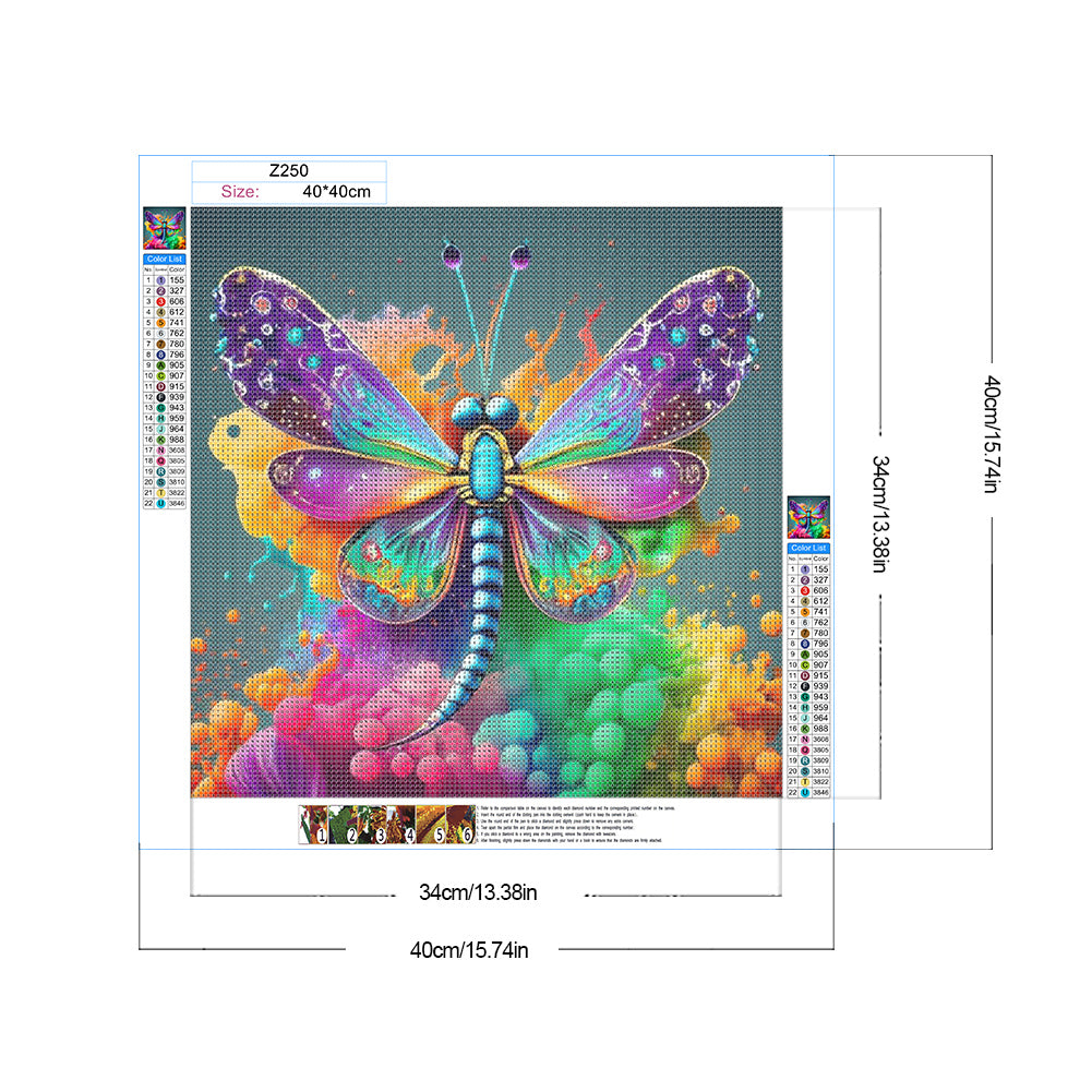 Butterfly - Full Round Drill Diamond Painting 40*40CM