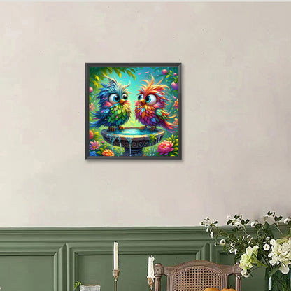 Bird - Full Round Drill Diamond Painting 40*40CM