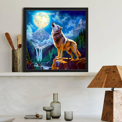 Wolf - Full Round Drill Diamond Painting 40*40CM
