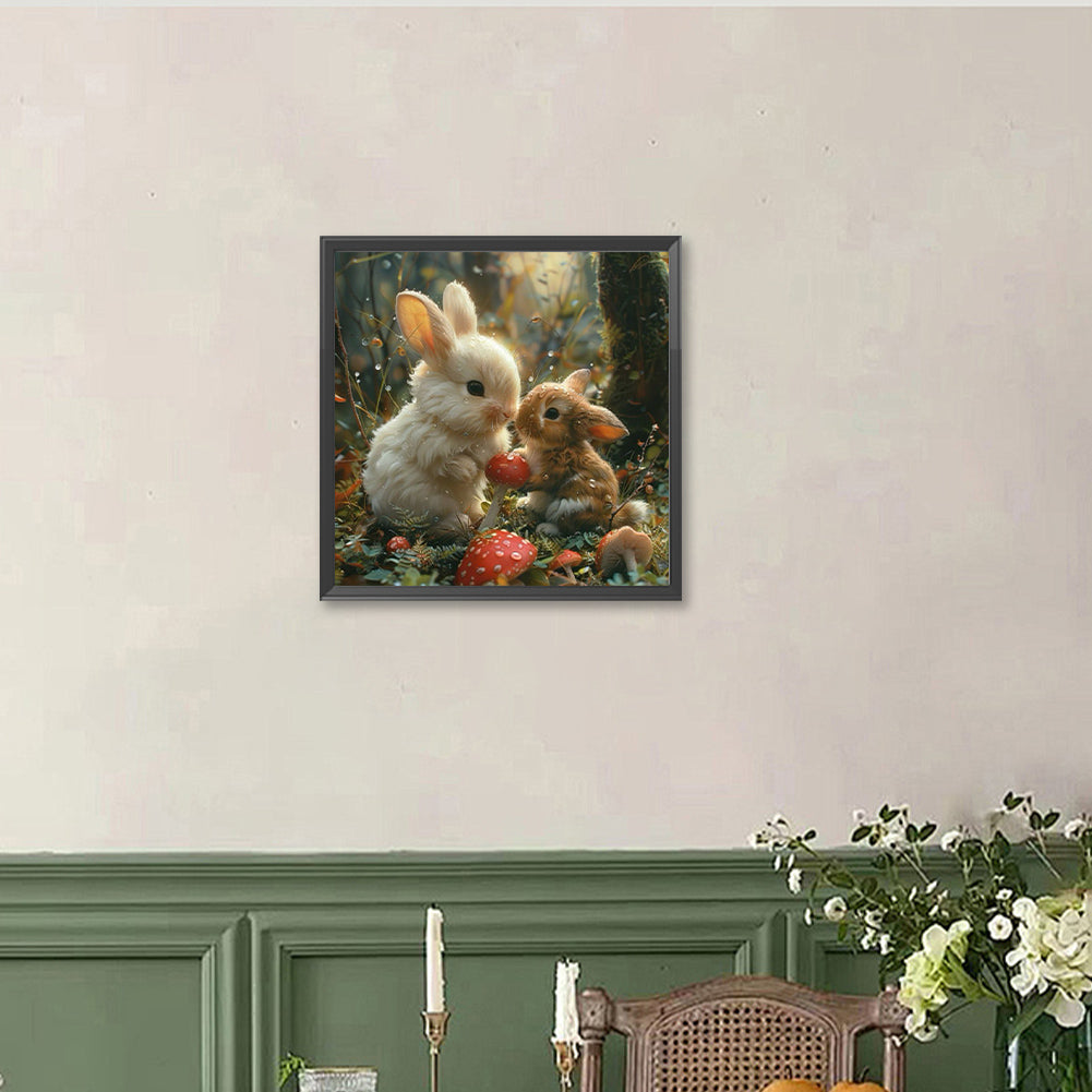 Rabbit - Full Round Drill Diamond Painting 40*40CM