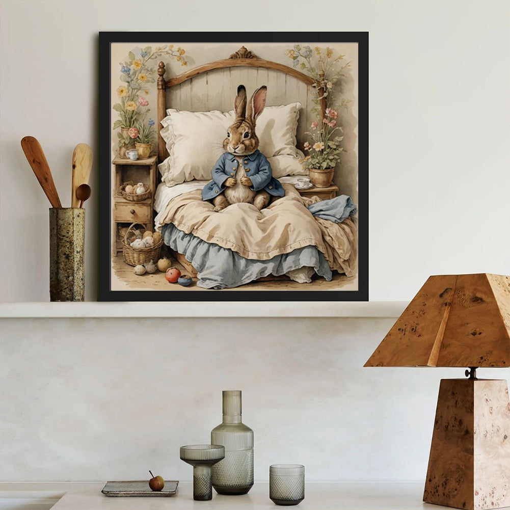 Rabbit - Full Round Drill Diamond Painting 40*40CM