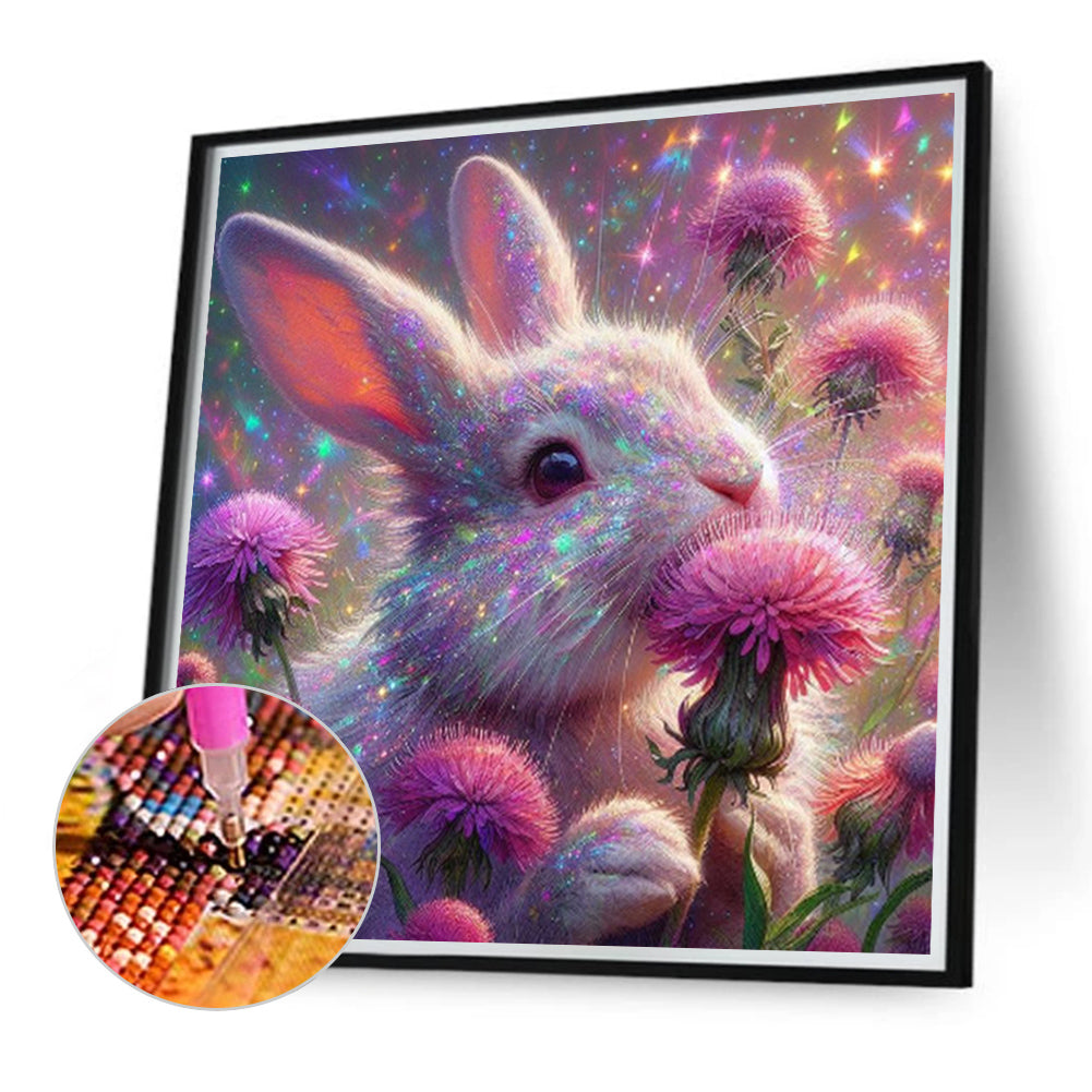 Rabbit - Full Round Drill Diamond Painting 40*40CM