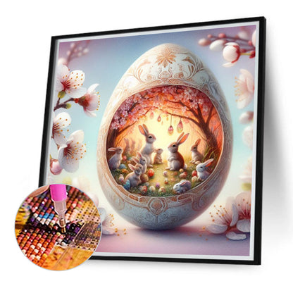 Easter Egg Bunny - Full Round Drill Diamond Painting 40*40CM