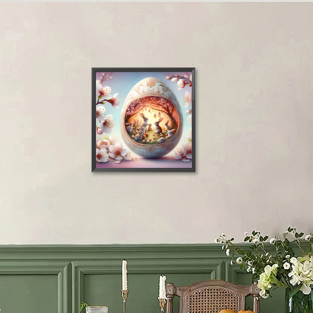 Easter Egg Bunny - Full Round Drill Diamond Painting 40*40CM