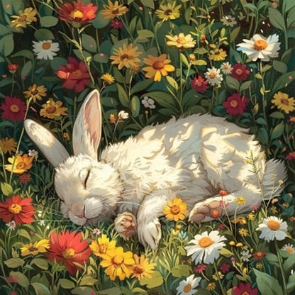 Rabbit - Full Round Drill Diamond Painting 40*40CM