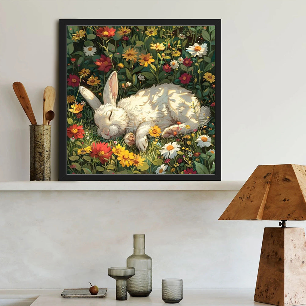 Rabbit - Full Round Drill Diamond Painting 40*40CM