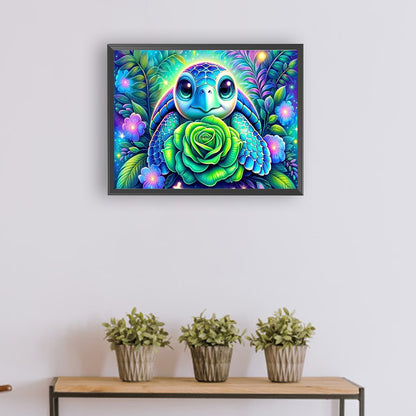 Rose Turtle - Full Round Drill Diamond Painting 40*30CM