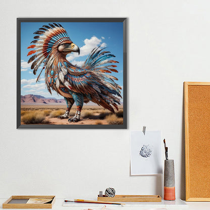 Indian Eagle - Full Round Drill Diamond Painting 40*40CM