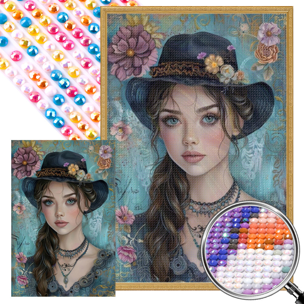 Classic Beauty - Full AB Round Drill Diamond Painting 40*60CM
