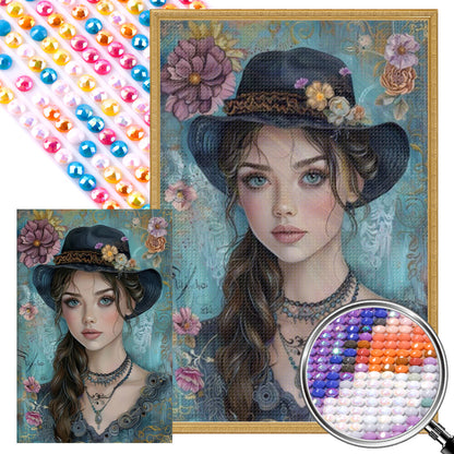Classic Beauty - Full AB Round Drill Diamond Painting 40*60CM