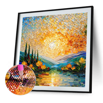 Glass Fragments Painting - Full Round Drill Diamond Painting 40*40CM