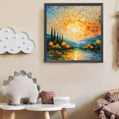 Glass Fragments Painting - Full Round Drill Diamond Painting 40*40CM