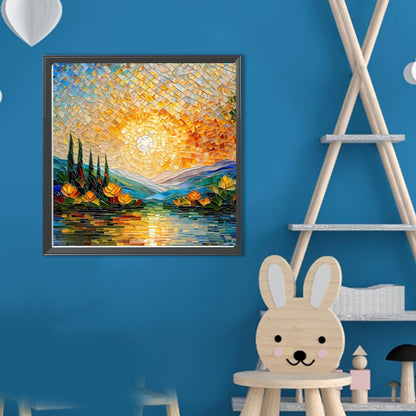 Glass Fragments Painting - Full Round Drill Diamond Painting 40*40CM