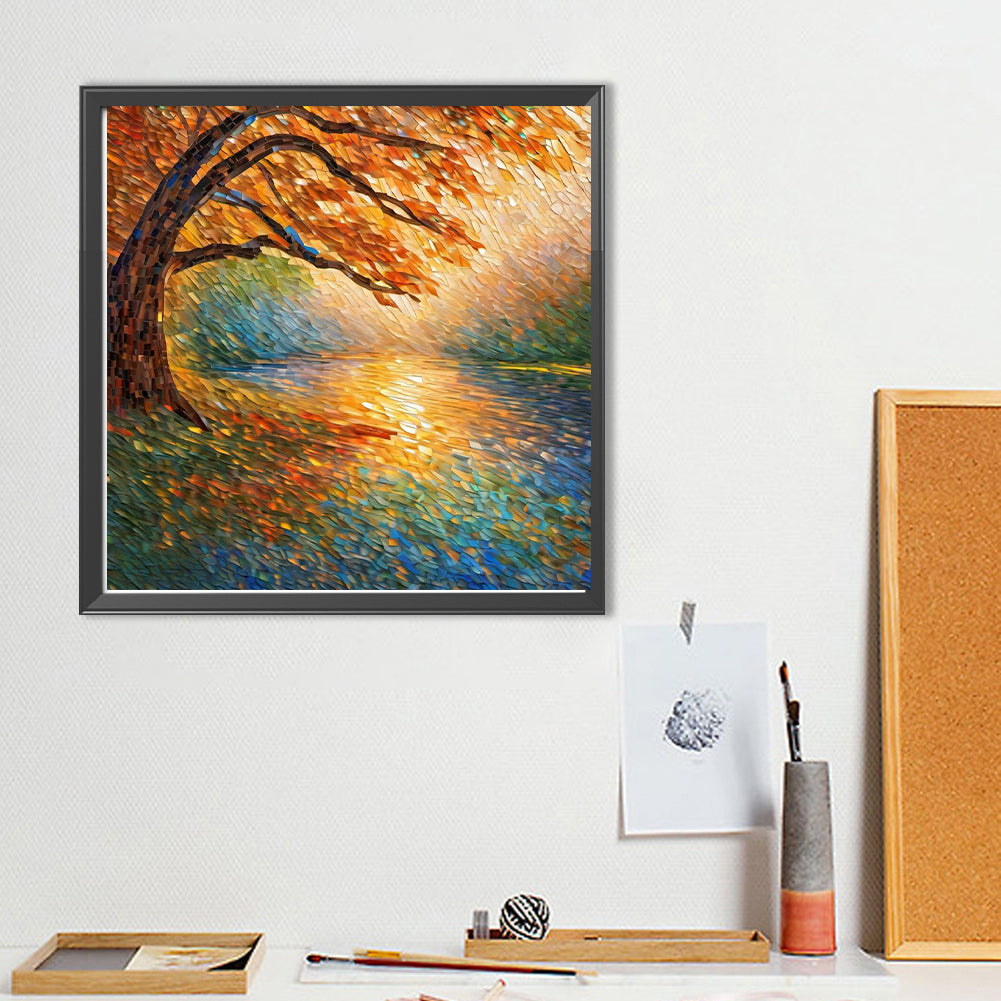 Glass Fragments Painting - Full Round Drill Diamond Painting 40*40CM