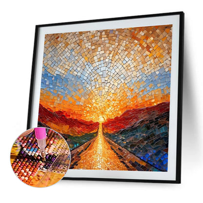Glass Fragments Painting - Full Round Drill Diamond Painting 40*40CM