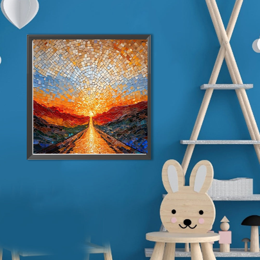 Glass Fragments Painting - Full Round Drill Diamond Painting 40*40CM