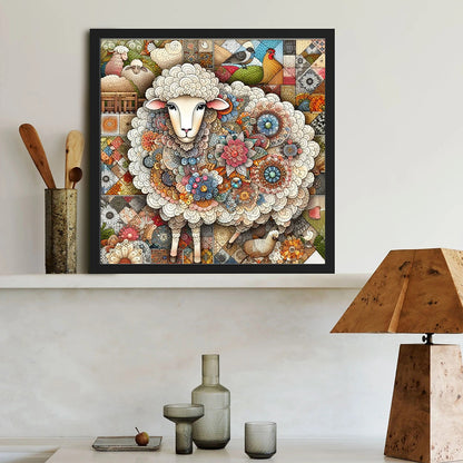 Sheep - Full Round Drill Diamond Painting 40*40CM