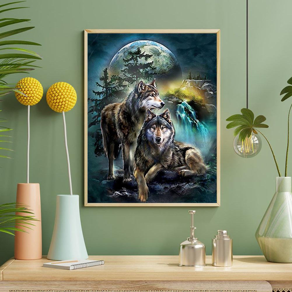 Wolf - Full Round Drill Diamond Painting 40*50CM