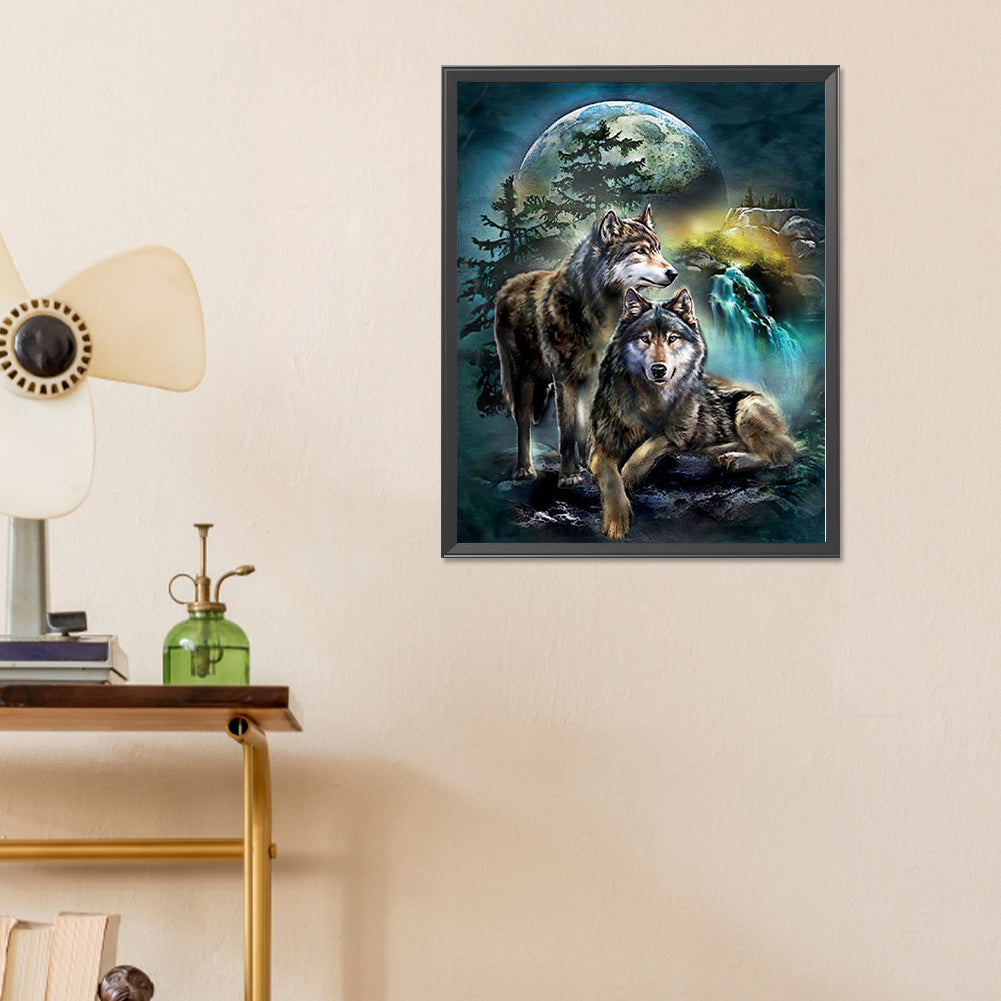 Wolf - Full Round Drill Diamond Painting 40*50CM