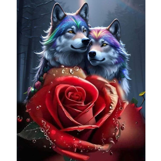 Wolf - Full Round Drill Diamond Painting 40*50CM