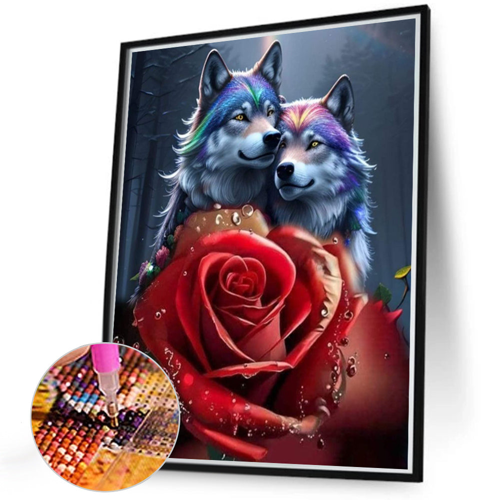 Wolf - Full Round Drill Diamond Painting 40*50CM