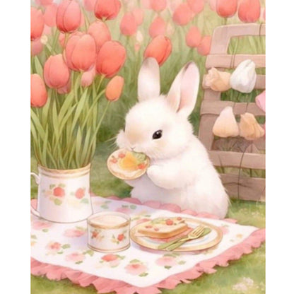 Rabbit - Full Round Drill Diamond Painting 40*50CM