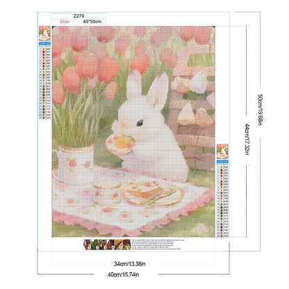 Rabbit - Full Round Drill Diamond Painting 40*50CM