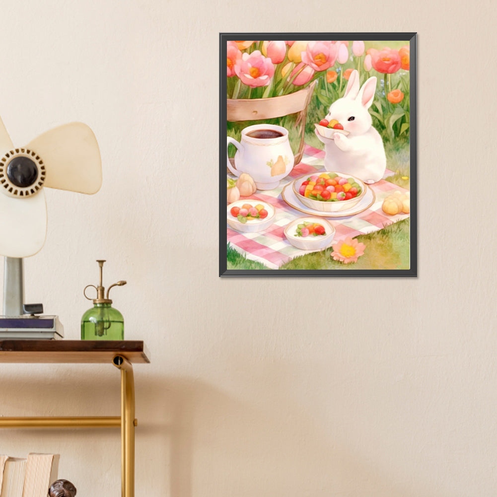 Rabbit - Full Round Drill Diamond Painting 40*50CM