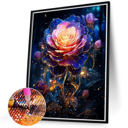 Romantic Rose - Full Round Drill Diamond Painting 40*50CM