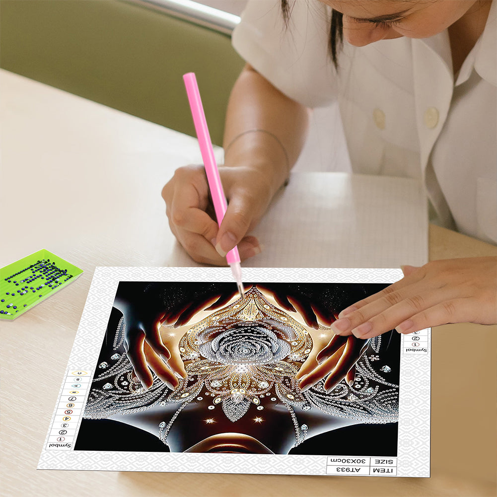 Dream Rose - Special Shaped Drill Diamond Painting 30*30CM