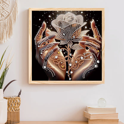 Dream Rose - Special Shaped Drill Diamond Painting 30*30CM