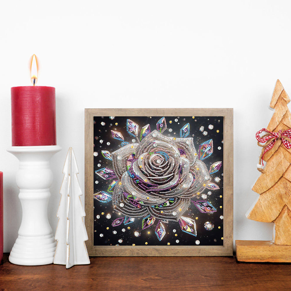 Dream Rose - Special Shaped Drill Diamond Painting 30*30CM