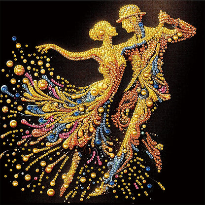 Elegant Dancing Woman - Special Shaped Drill Diamond Painting 30*30CM