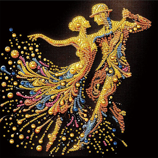 Elegant Dancing Woman - Special Shaped Drill Diamond Painting 30*30CM