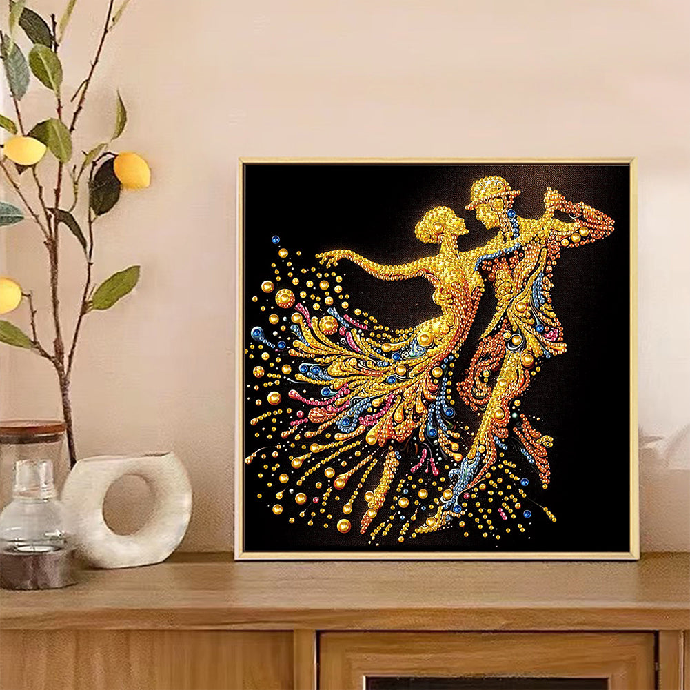Elegant Dancing Woman - Special Shaped Drill Diamond Painting 30*30CM