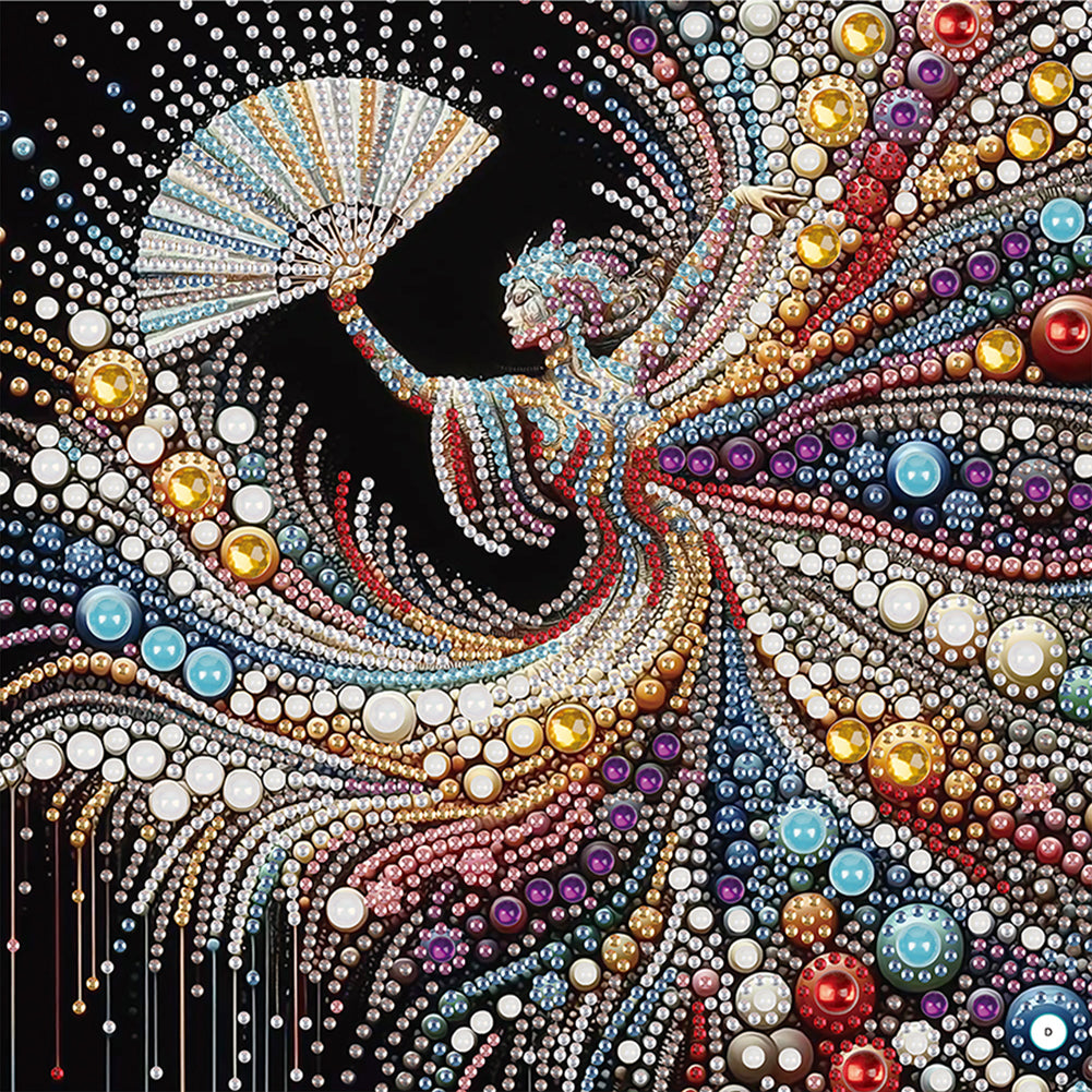 Elegant Dancing Woman - Special Shaped Drill Diamond Painting 30*30CM