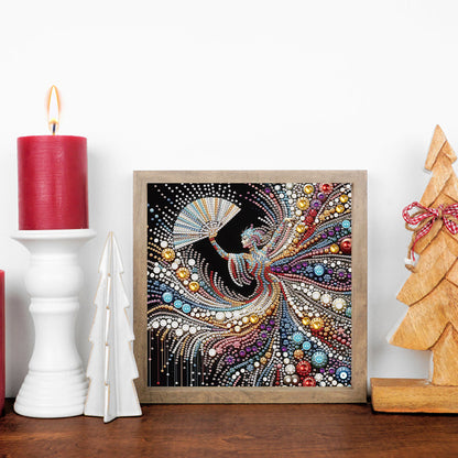 Elegant Dancing Woman - Special Shaped Drill Diamond Painting 30*30CM