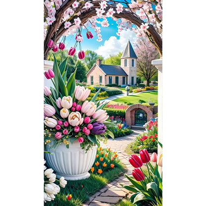 House - Full Square Drill Diamond Painting 40*70CM